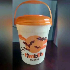 Tim Hortons 2023 Halloween Glow in the Dark Bucket Bats Spooky